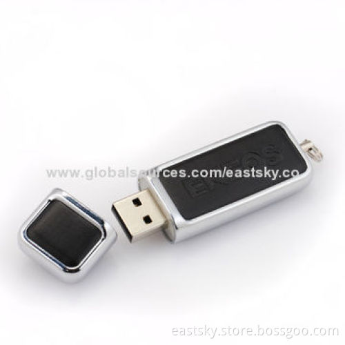 Custom Leather USB Drive, Supports Windows 98SE, Me, 2000, XP, OS 9.X, Mac OS X and Linux 2.4.X OS